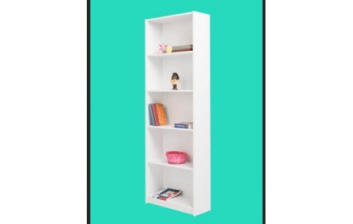 Mobilya Sepeti (MS 110) MDF 5 Raflı Kitaplık Beyaz
