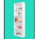 Mobilya Sepeti (MS 110) MDF 5 Raflı Kitaplık Beyaz